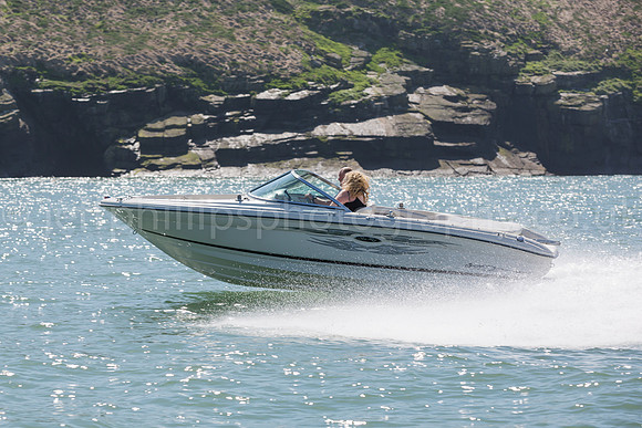 power boat, abersoch, wales