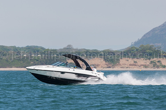 power boat, abersoch, wales
