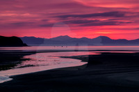 Snowdon, sunrise, abersoch, beach