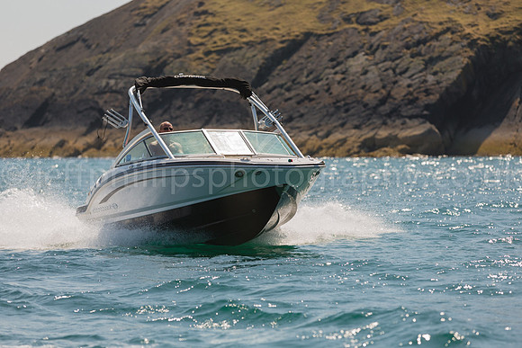 power boat, abersoch, wales