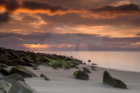 Sunrise, abersoch, quarry beach